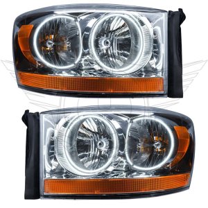 Dodge Ram Headlight Assemblies - ORACLE Lighting - ColorSHIFT w/ BC1 Controller - 2006